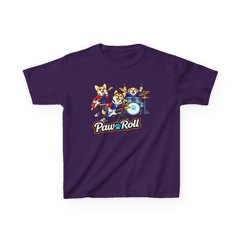 Kids Animal T-Shirt — 'Paw n’ Roll' Puppy Rock Band Graphic Tee