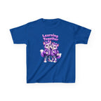 Kids Fox T-Shirt — 'Learning Together' Purple Fox Friends Graphic Tee