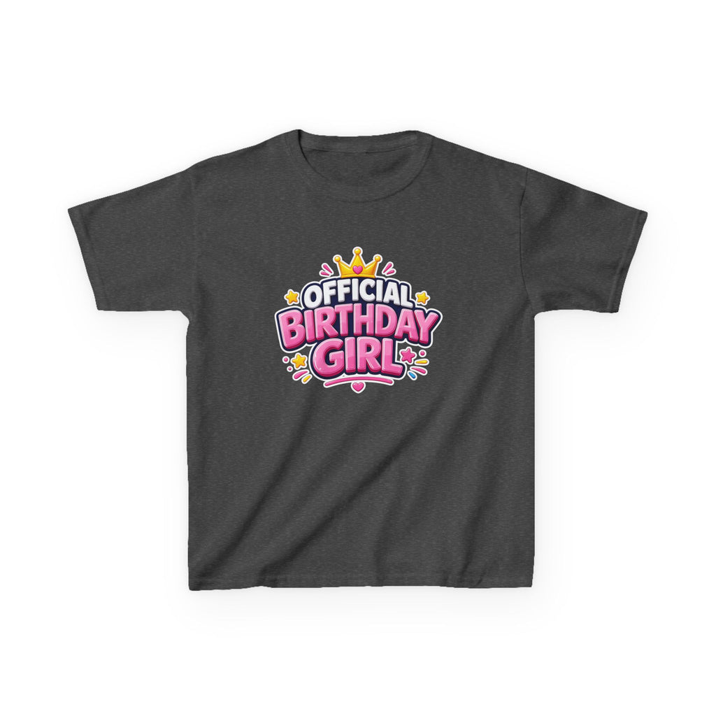 Kids Birthday T-Shirt – Official Birthday Girl Graphic Tee