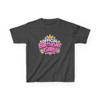 Kids Birthday T-Shirt – Official Birthday Girl Graphic Tee