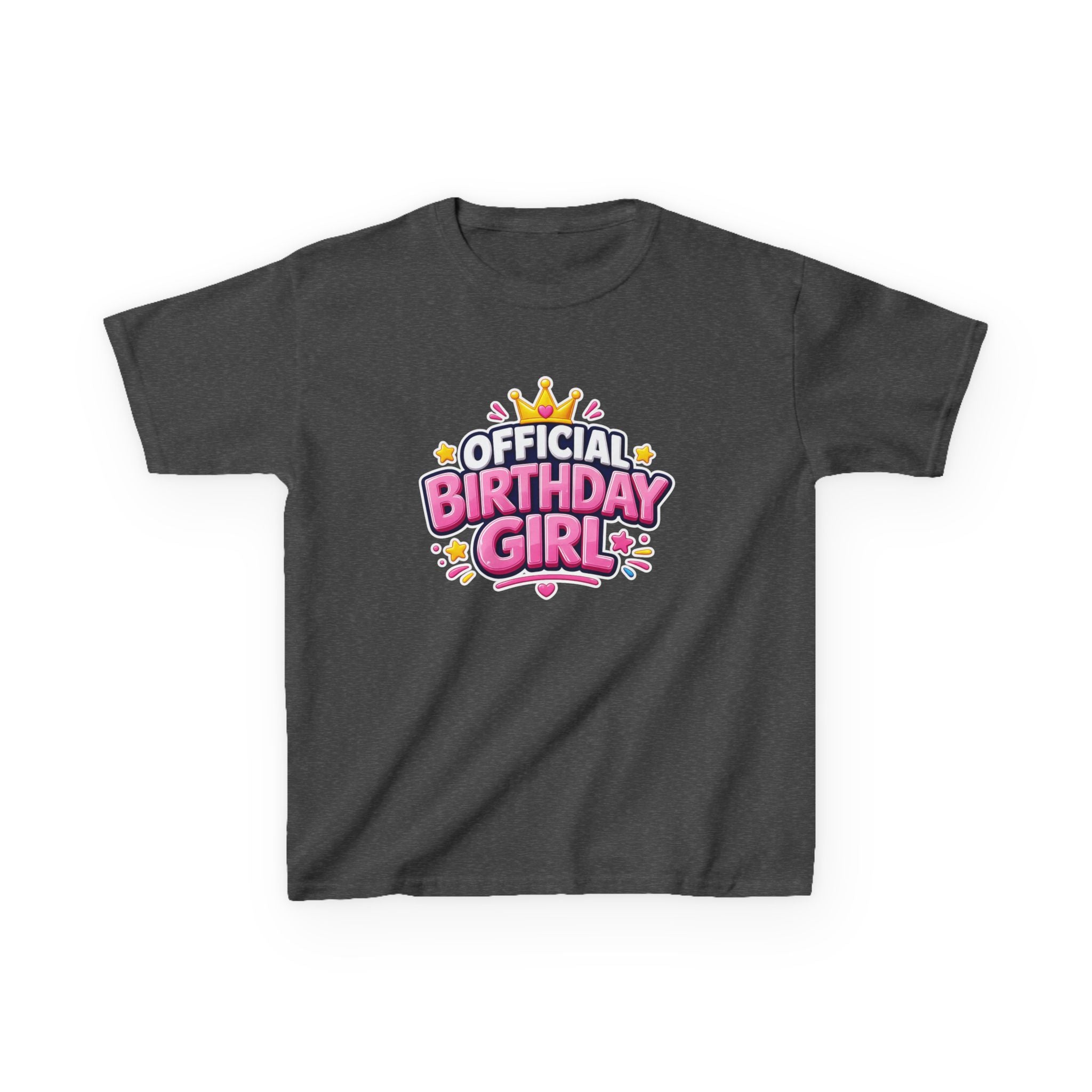 Kids Birthday T-Shirt – Official Birthday Girl Graphic Tee