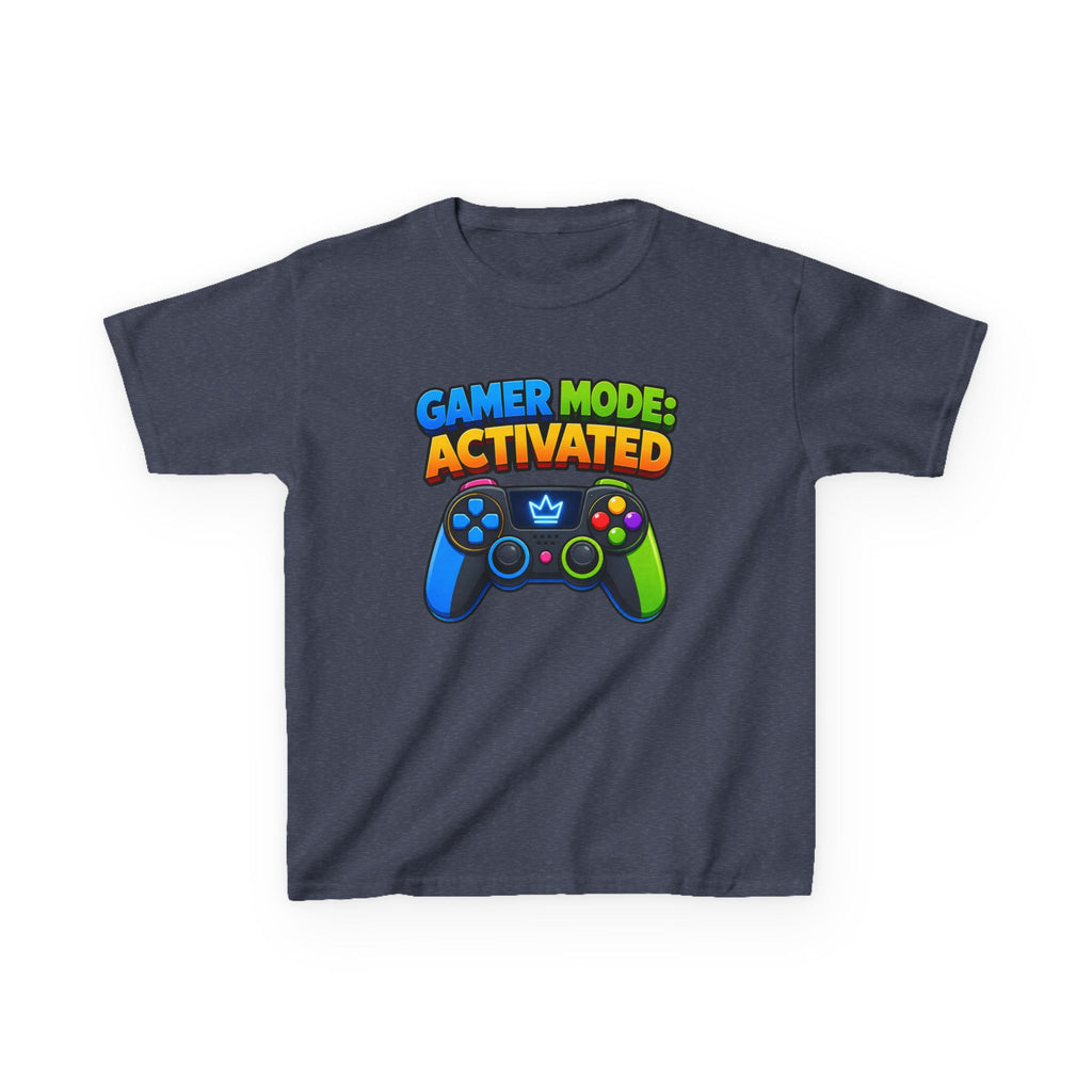 Kids Gamer T-Shirt — 'Gamer Mode Activated' Colorful Game Controller Tee