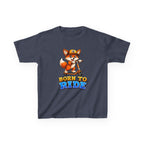 Kids Fox T-Shirt — 'Born to Ride' Cute Fox on Scooter Graphic Tee