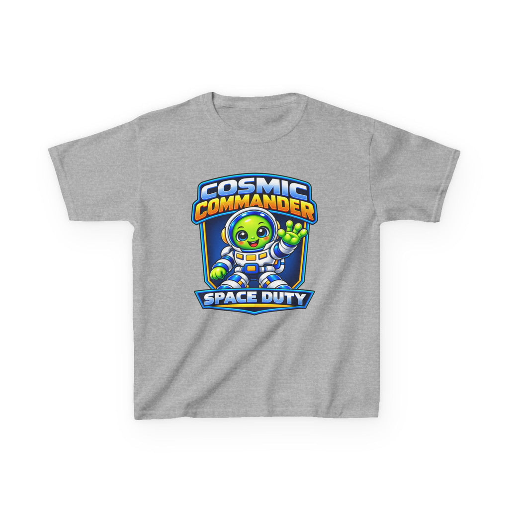 Kidxtr™ Kids Space T-Shirt — 'Cosmic Commander' Space Duty Alien Graphic Tee
