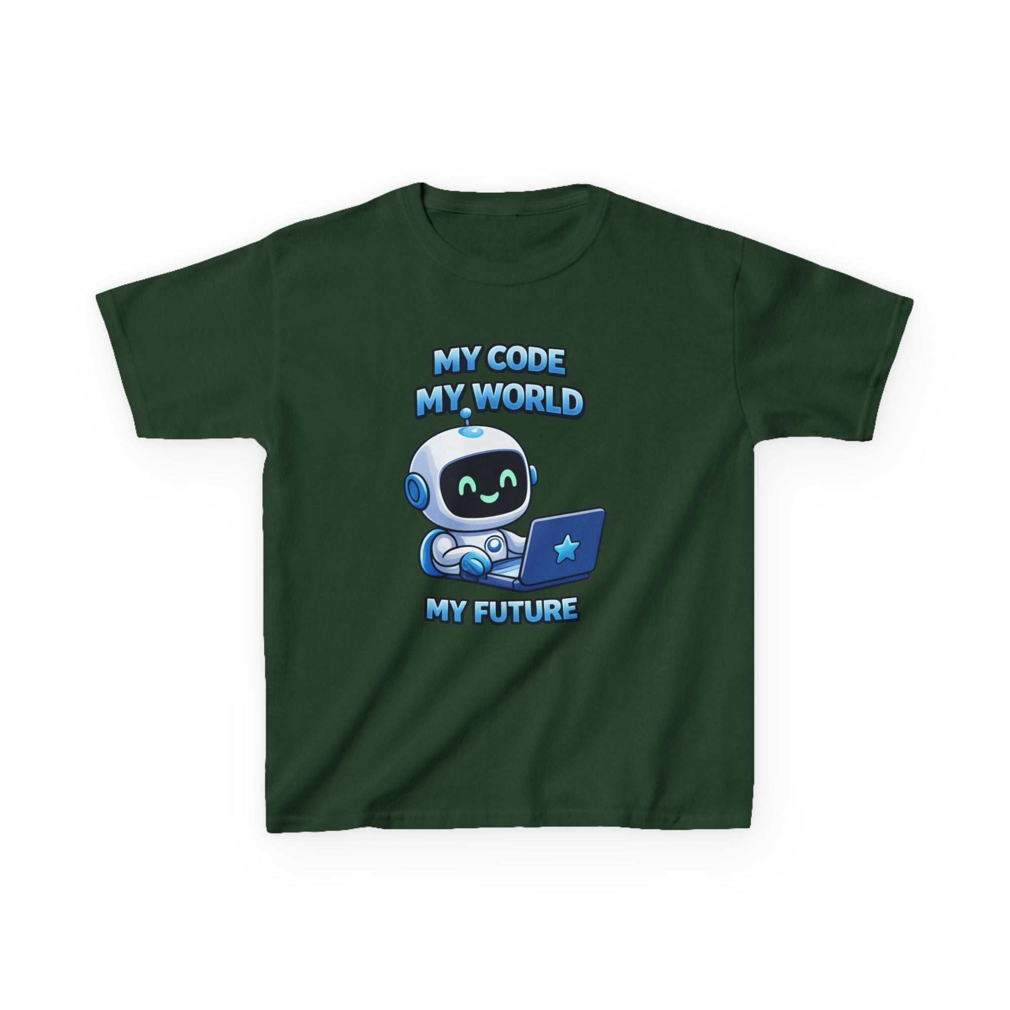 Kids Coding T-Shirt – My Code My World Graphic Tee