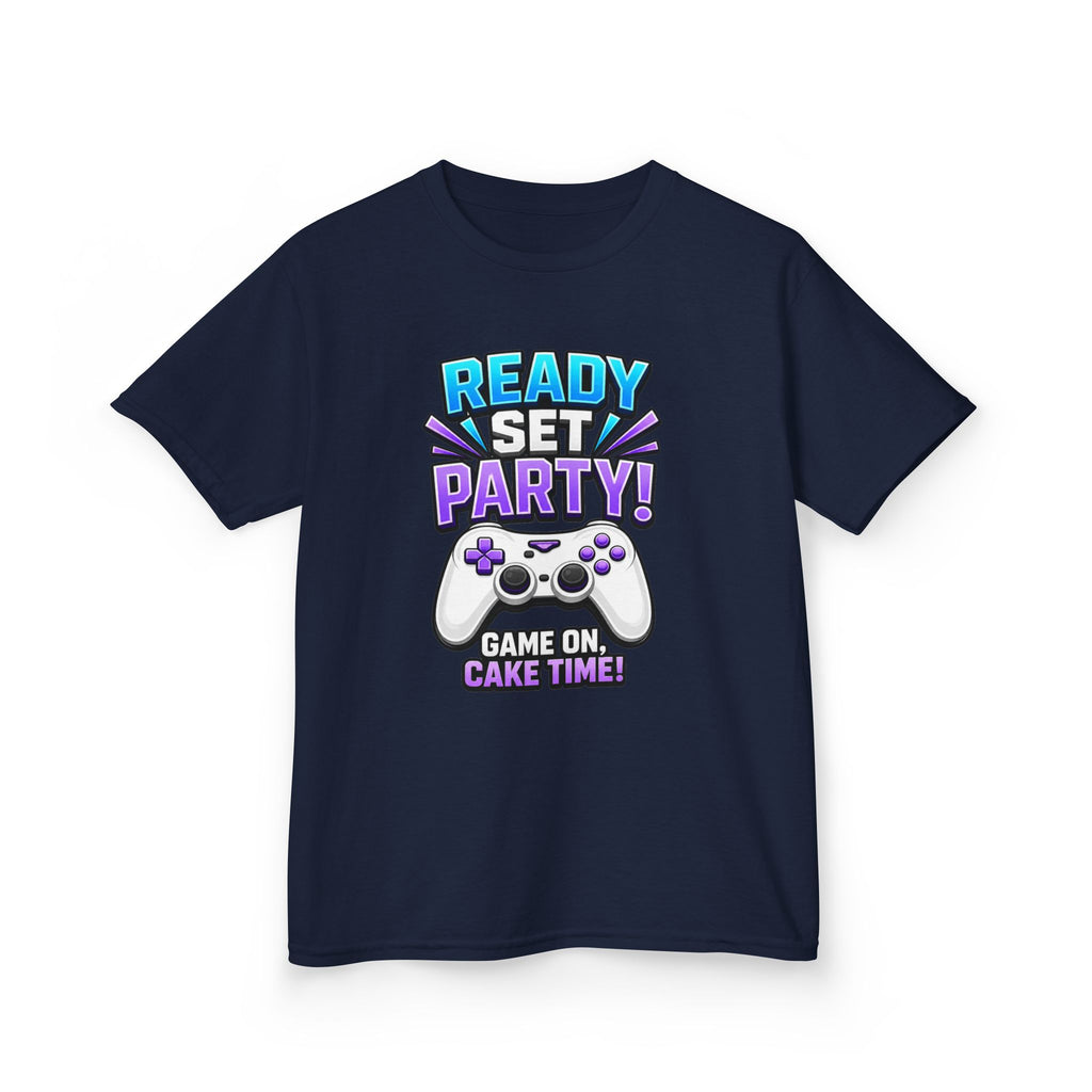 Kids Party T-Shirt — 'Ready, Set, Party!' Gaming Graphic Tee