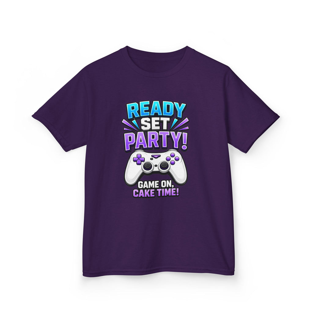 Kids Party T-Shirt — 'Ready, Set, Party!' Gaming Graphic Tee