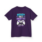 Kids Party T-Shirt — 'Ready, Set, Party!' Gaming Graphic Tee