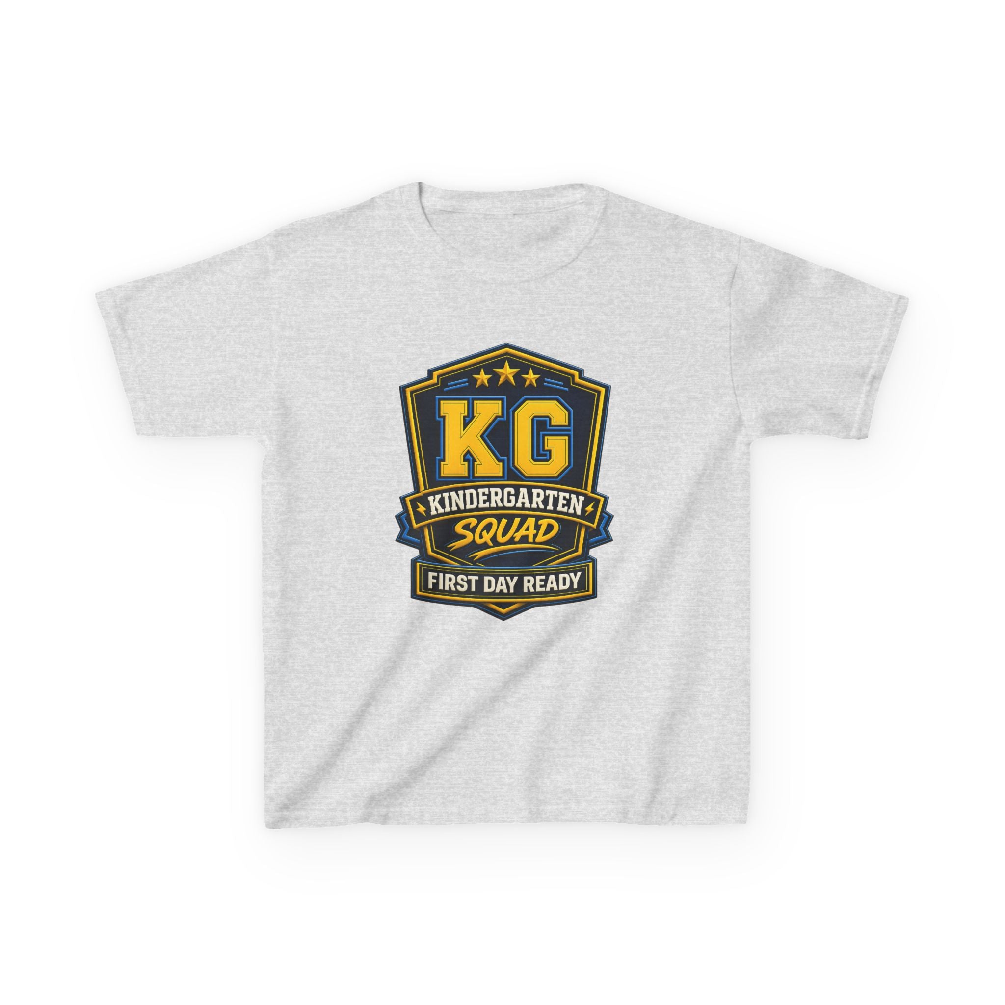 Kids Kindergarten T-Shirt — 'KG First Day Ready' Back-to-School Graphic Tee