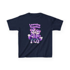 Kids Fox T-Shirt — 'Learning Together' Purple Fox Friends Graphic Tee