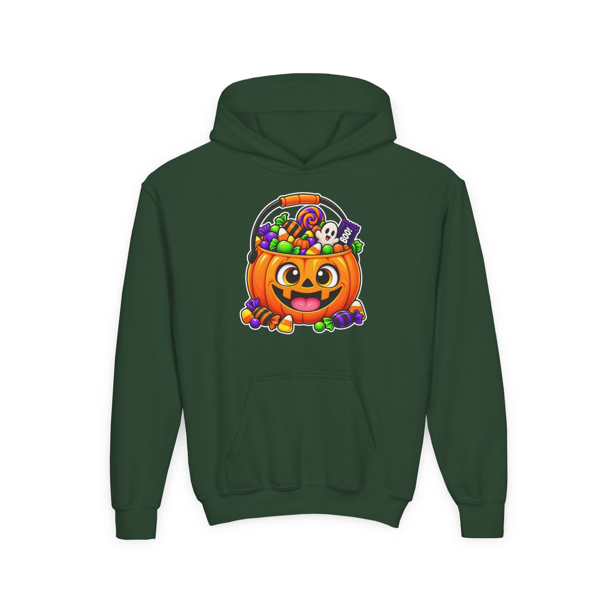 Kidxtr™ Kids Pumpkin Hoodie — 'Spooky Season' Halloween Graphic Hooded Sweatshirt