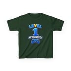 Kids Birthday T-Shirt — 'Level 1 Activated!' Birthday Gaming Graphic Tee