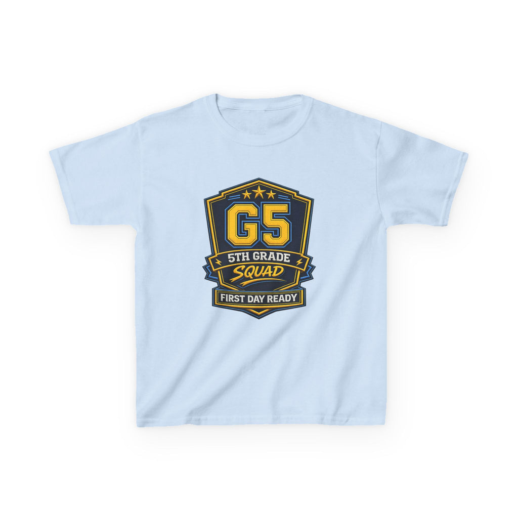 Kids 5th Grade T-Shirt — 'G5 First Day Ready' Back-to-School Graphic Tee
