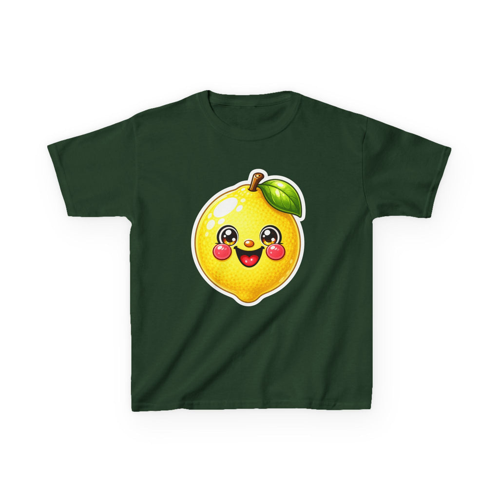 Kids Lemon T-Shirt — 'Stay Zesty' Cute Smiling Lemon Fruit Graphic Tee