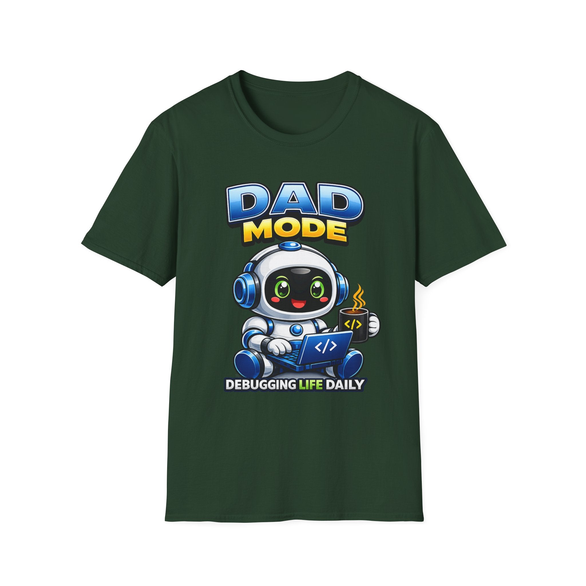 Dad Coding Robot T-Shirt – Support Crew Graphic Tee