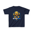 Player Pup Kids T‑Shirt — Cute Gaming Dog Tee for Children