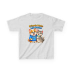 Kids Friendship T-Shirt — 'Friends Make Life Better' Cute Cat & Dog Graphic Tee