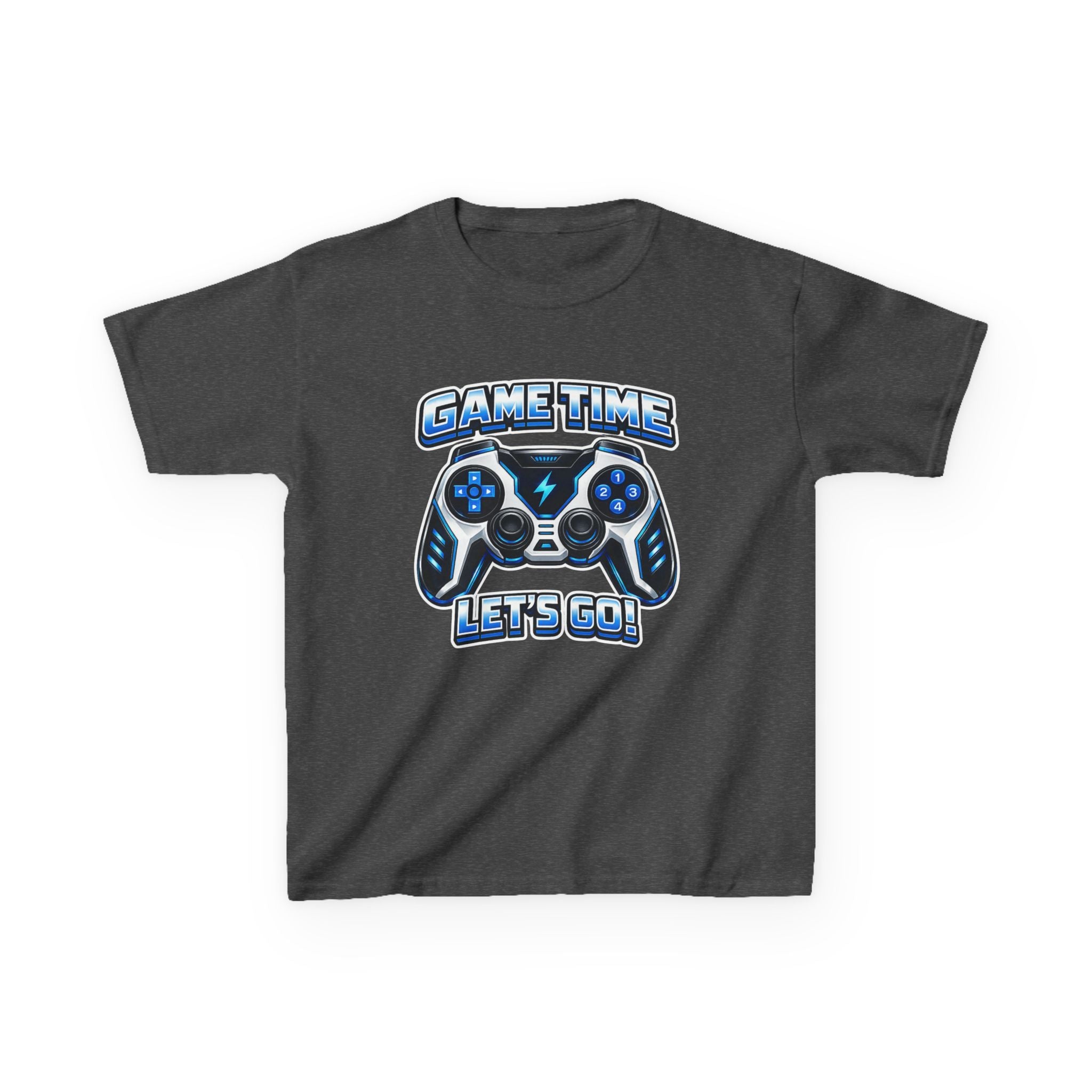 Kids Game Time T-Shirt — 'Let's Go!' Video Game Controller Graphic Tee