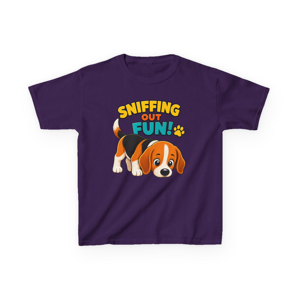 Kids Puppy Dog T-Shirt — 'Sniffing Out Fun!' Cute Puppy Graphic Tee
