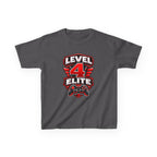 Kids Gamer T-Shirt — 'Level 4 Elite' Gamer Badge Graphic Tee