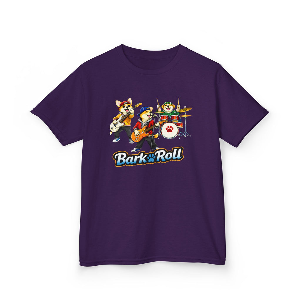 Kids Music T-Shirt — 'Bark & Roll' Puppy Band Graphic Tee