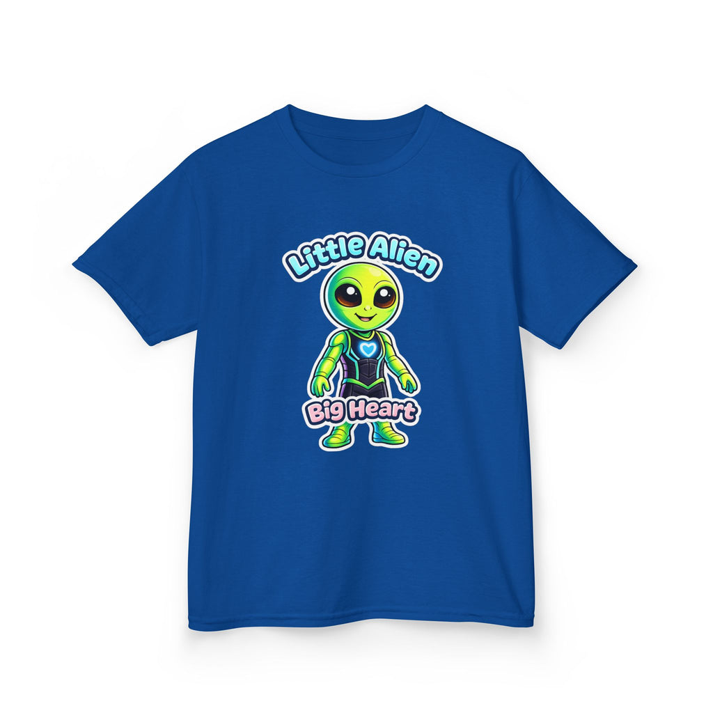 Kids Alien T-Shirt — 'Little Alien, Big Heart' Cute Space Graphic Tee