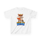 Kids Fox T-Shirt — 'Born to Ride' Cute Fox on Scooter Graphic Tee