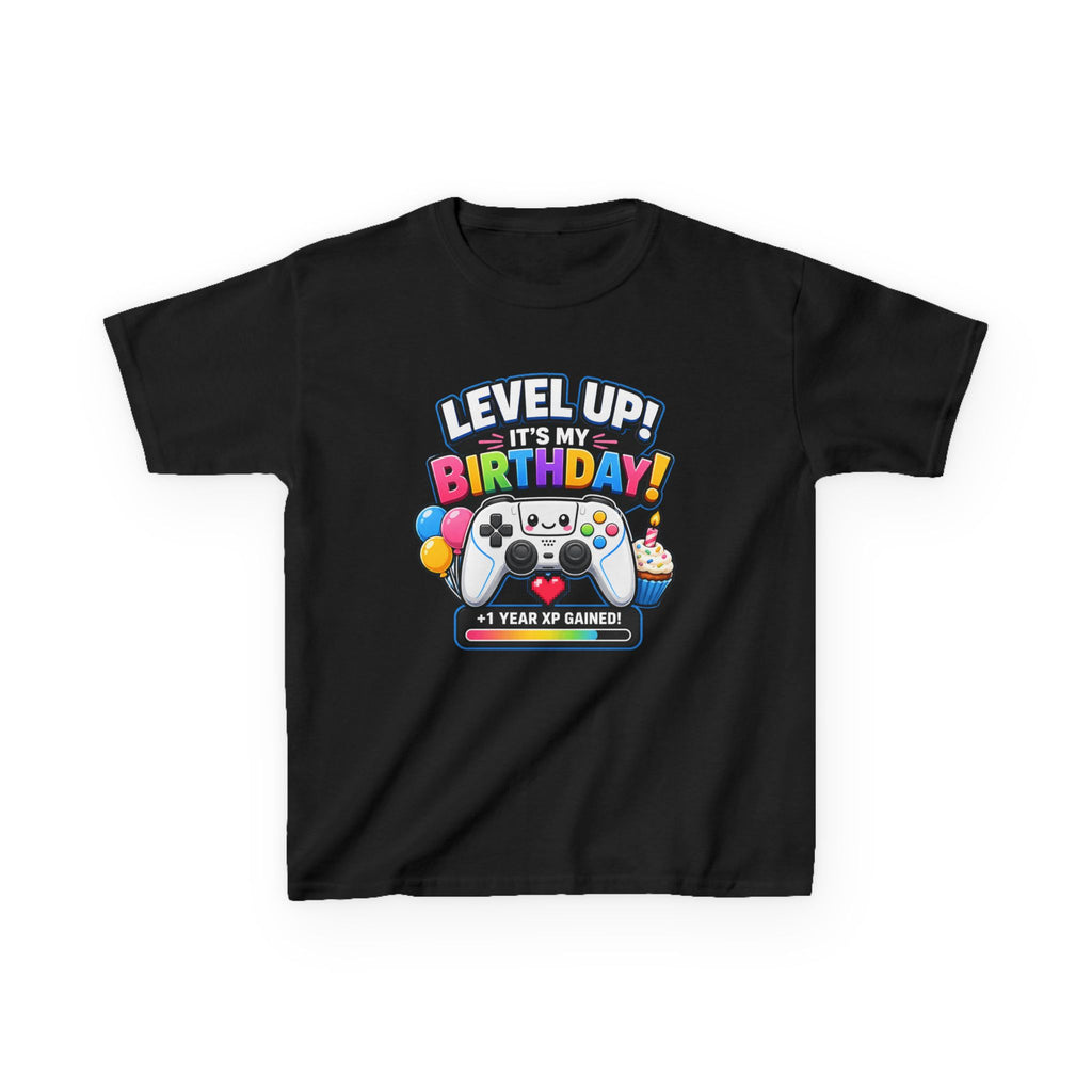 Kids Birthday Gaming T-Shirt – Press Start Graphic Tee