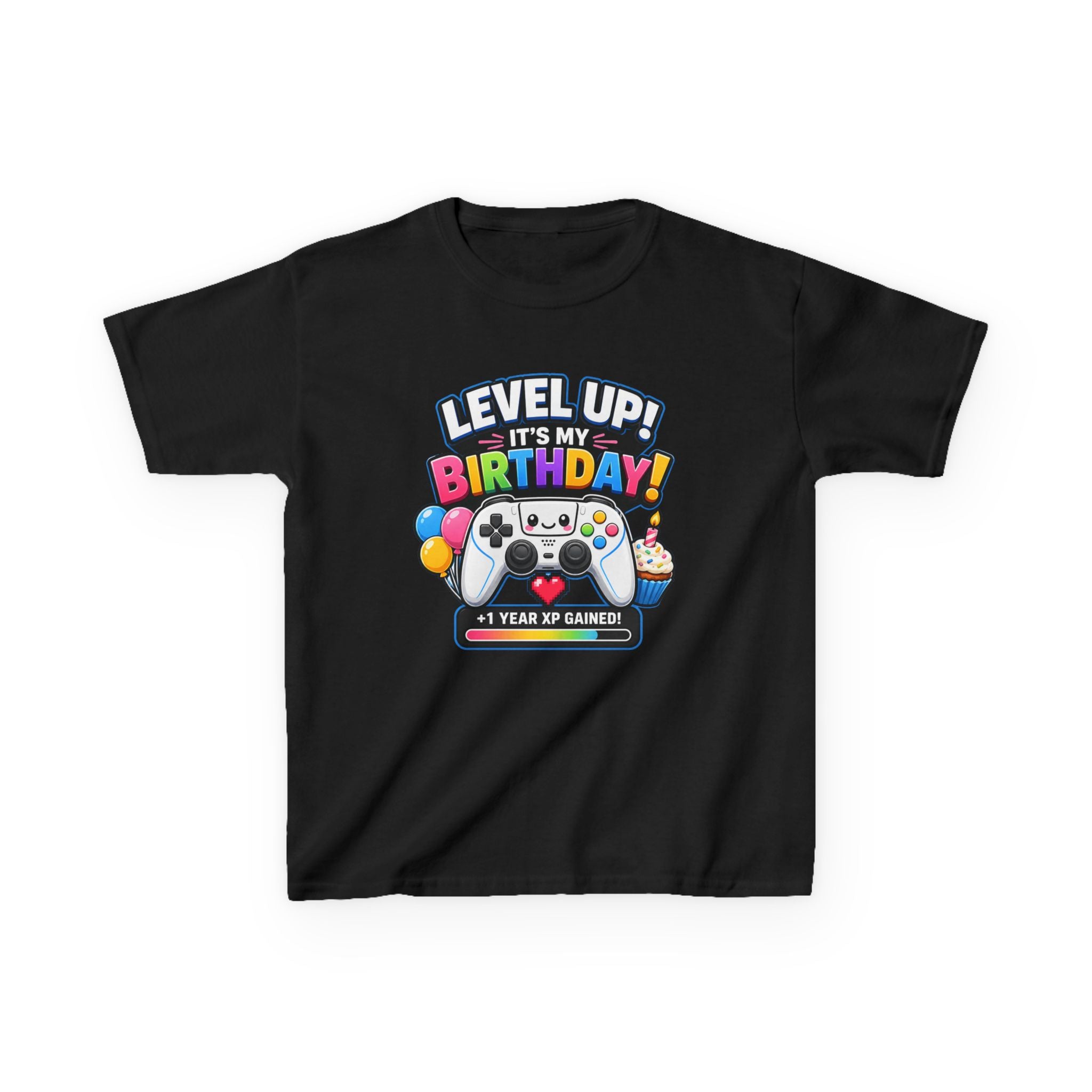 Kids Birthday Gaming T-Shirt – Press Start Graphic Tee