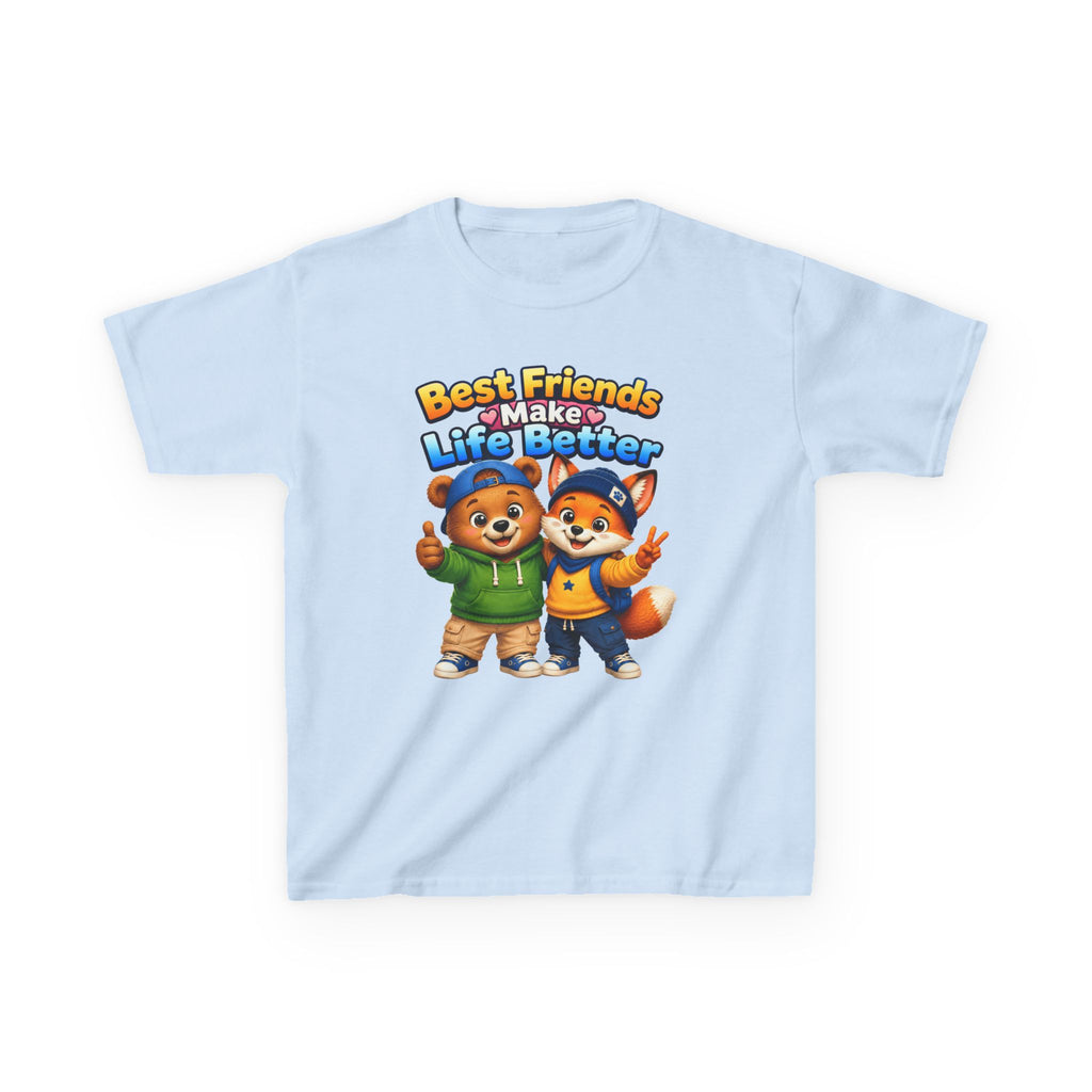 Kids Friendship T-Shirt — 'Best Friends Make Life Better' Cute Animal Friends Graphic Tee