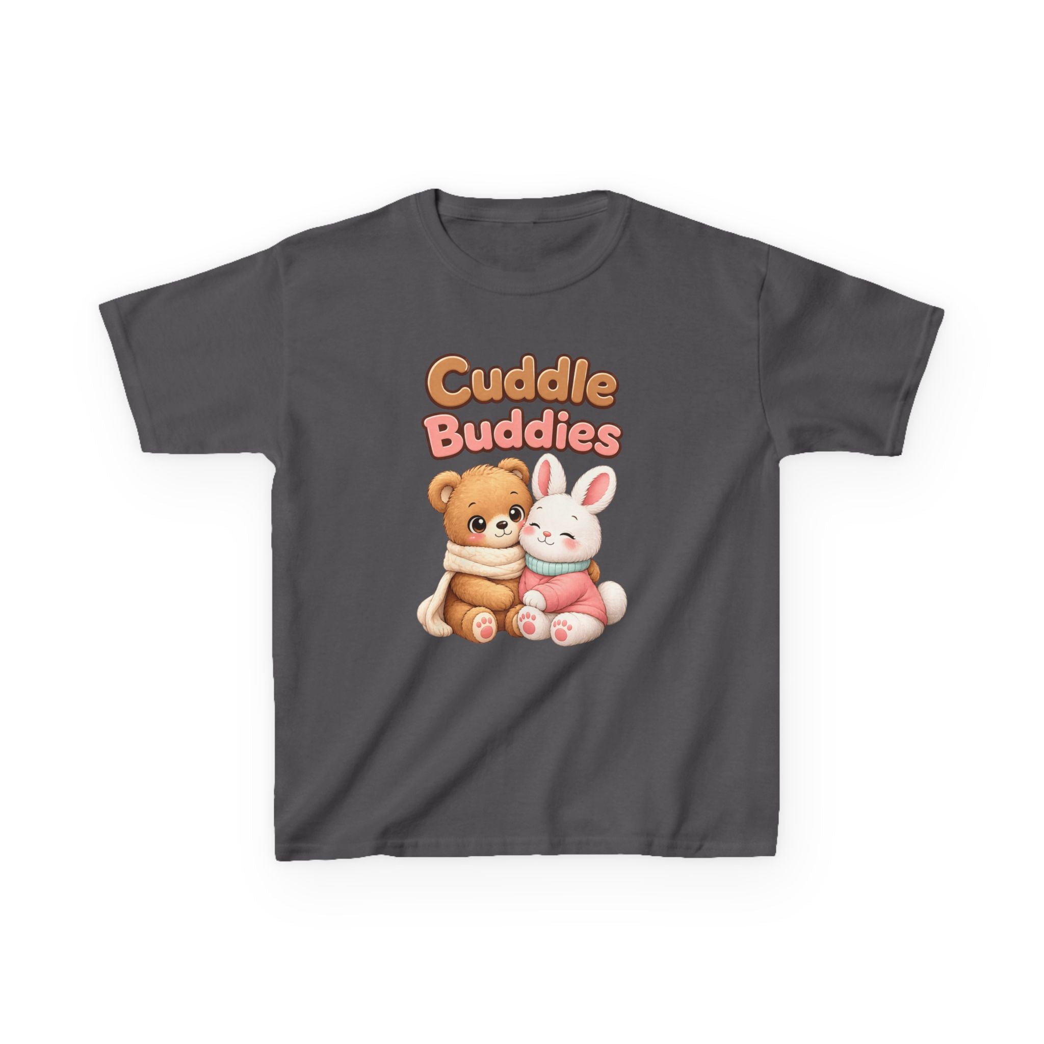 Kids Animal T-Shirt – Cuddle Buddies Bear & Bunny Graphic Tee
