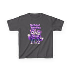Kids Fox T-Shirt — 'School Besties' Purple Foxes Graphic Tee