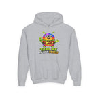 Kidxtr™ Kids Burger Hoodie — 'Take Me to Your Fries' Cartoon Graphic Sweatshirt