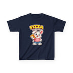 Kids Bunny T-Shirt — 'Pizza Please!' Cartoon Graphic Tee