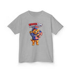 Kids Patriotic T-Shirt — 'Freedom Looks Good on Me' USA Dog Graphic Tee