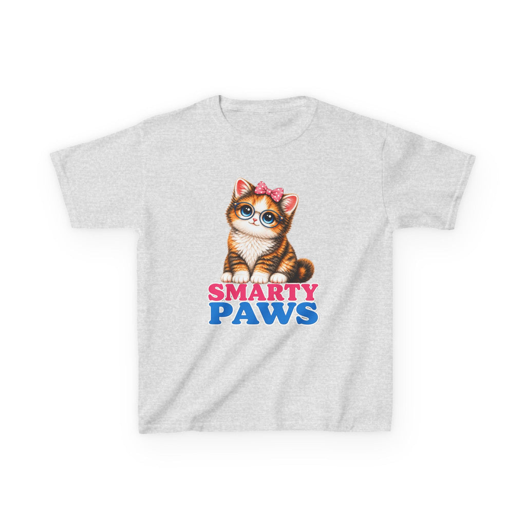 Smarty Paws Kids T-Shirt — Cute Kitten Graphic Tee for Children