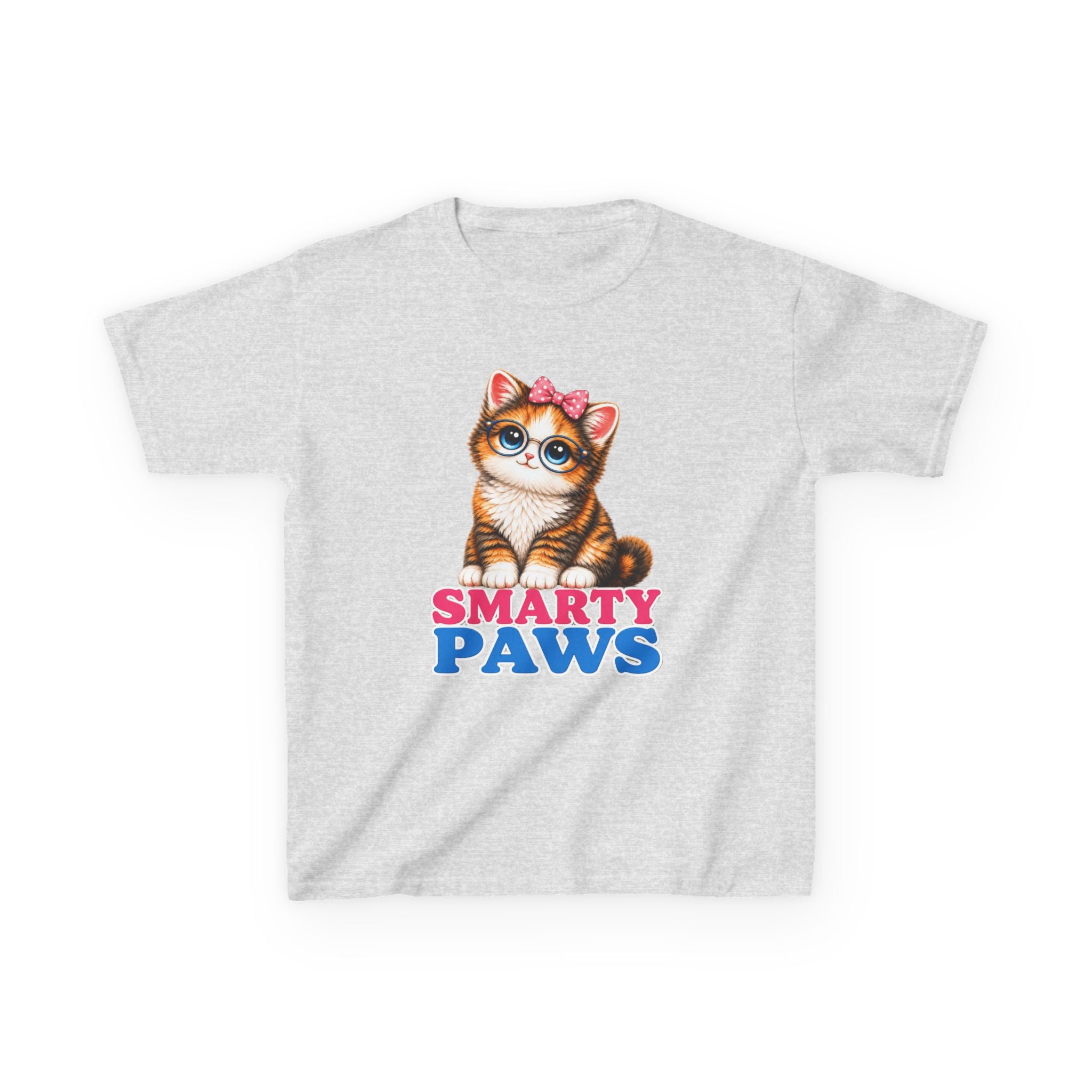 Smarty Paws Kids T-Shirt — Cute Kitten Graphic Tee for Children