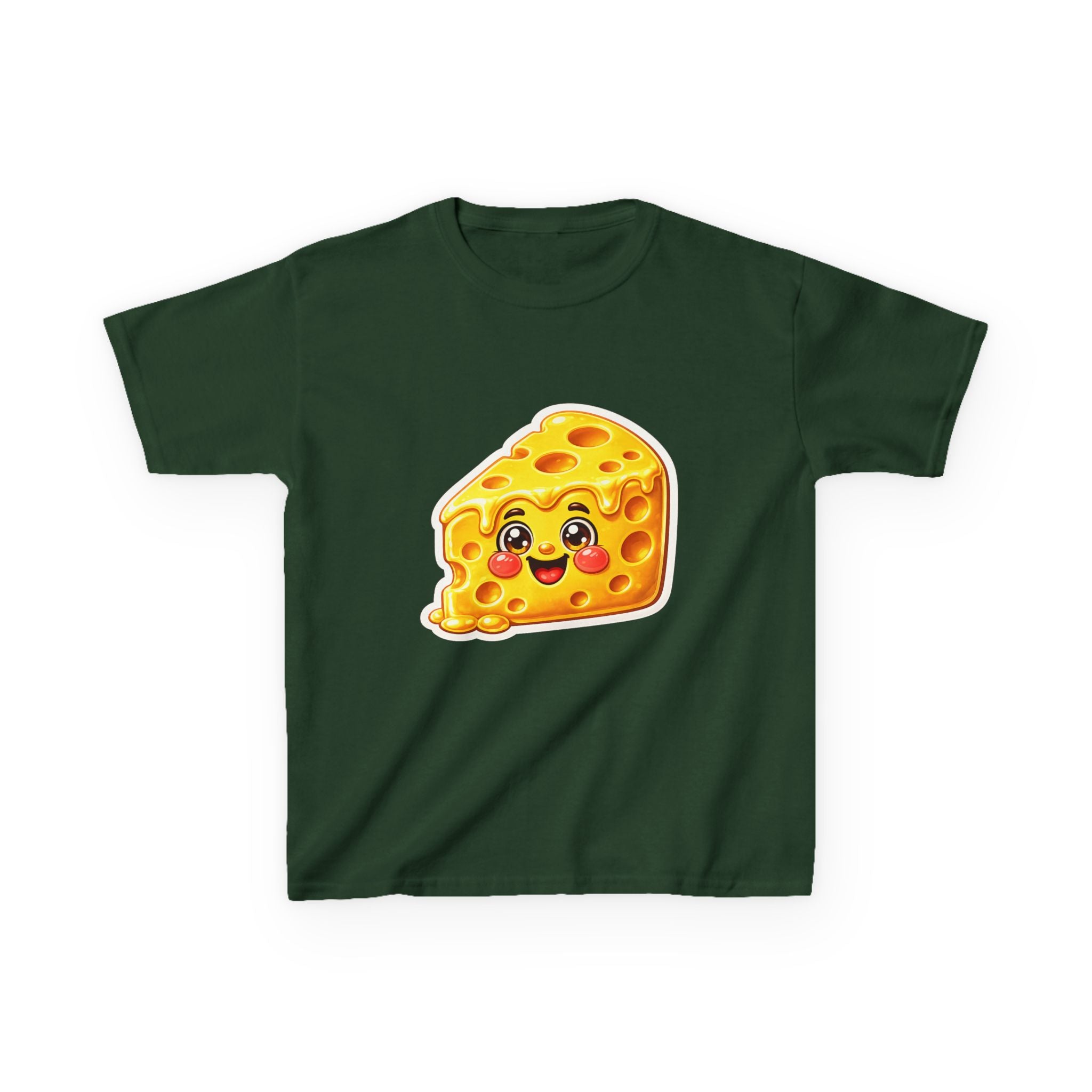 Kids Food T-Shirt — 'Say Cheese' Cute Smiling Cheese Cartoon Graphic Tee
