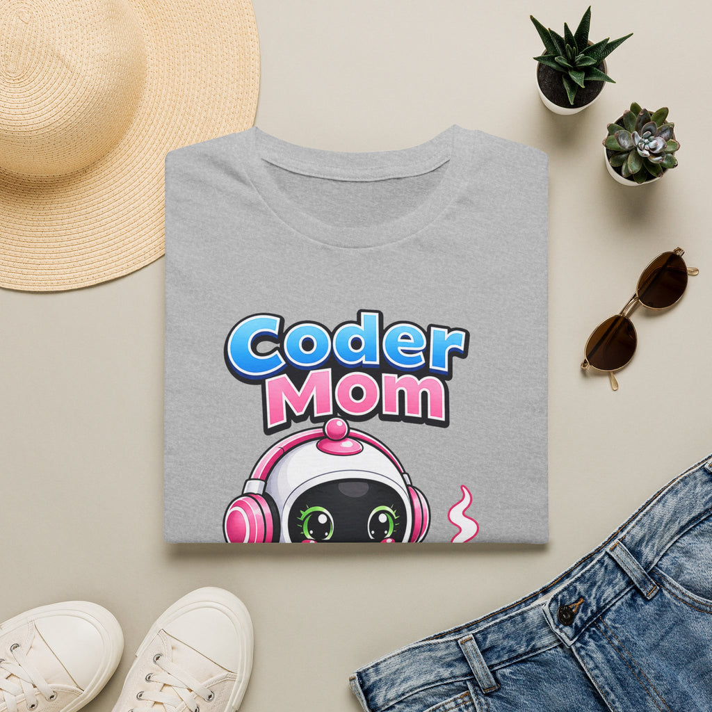 Kidxtr™ Mom Coding T-Shirt — 'Building Futures' Coder Mom Robot Graphic Tee