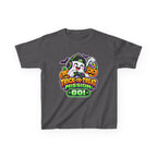 Kidxtr™ Kids Halloween T-Shirt — 'Trick or Treat Mission' Halloween Graphic Tee