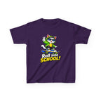 Kids T‑Shirt — 'Roll into School!' Skateboard Cat Back-to-School Tee