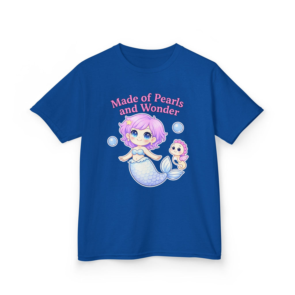 Kids Ocean T-Shirt — 'Make A Splash!' Mermaid & Seahorse Graphic Tee
