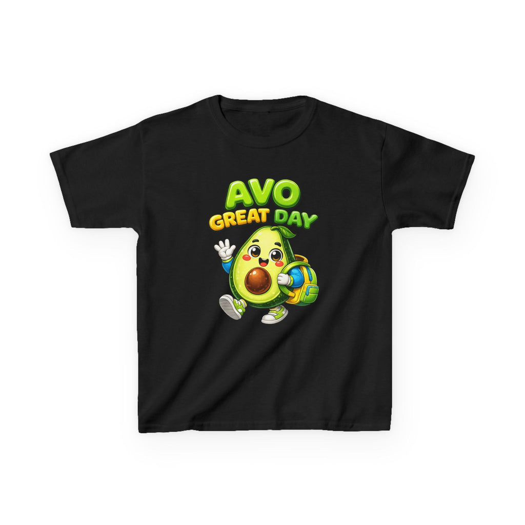 Kids Tee — "Avo Great Day" Cute Avocado Backpacker Shirt
