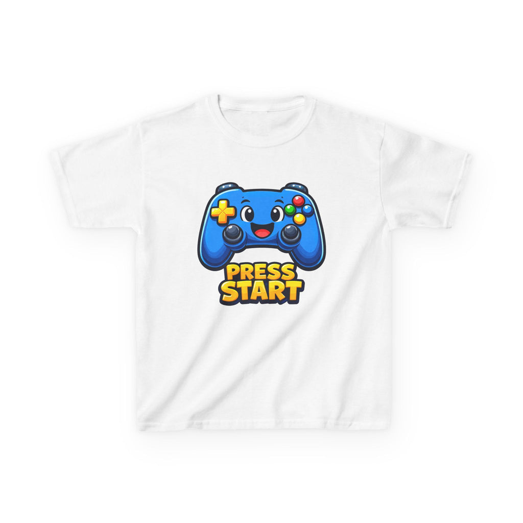 Kids Game Controller T-Shirt — 'Press Start' Gaming Graphic Tee