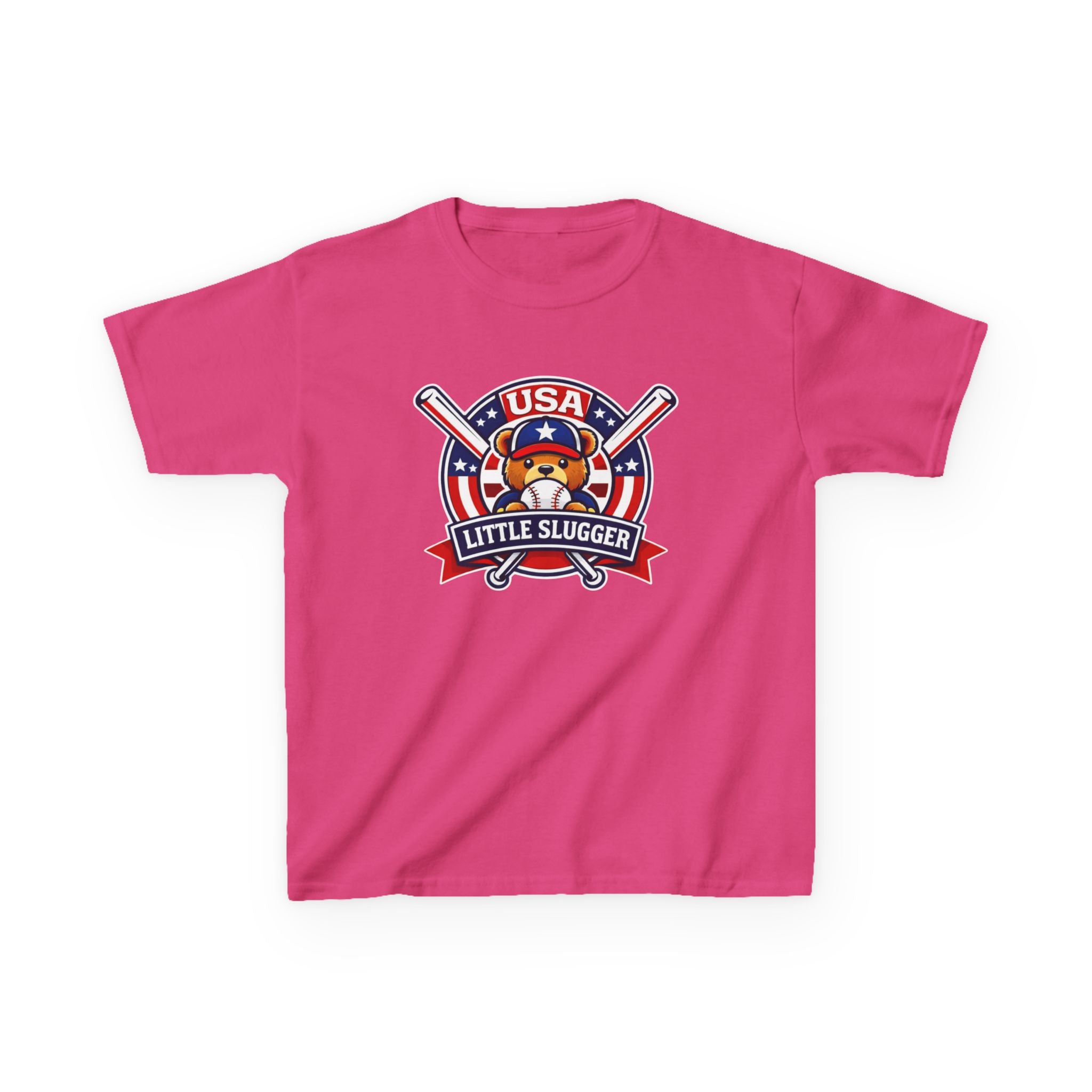 Kids Baseball T-Shirt — 'Little Slugger' USA Baseball Graphic Tee