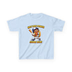 Kids Baseball T-Shirt — 'Hot Dog Power' Home Run Graphic Tee