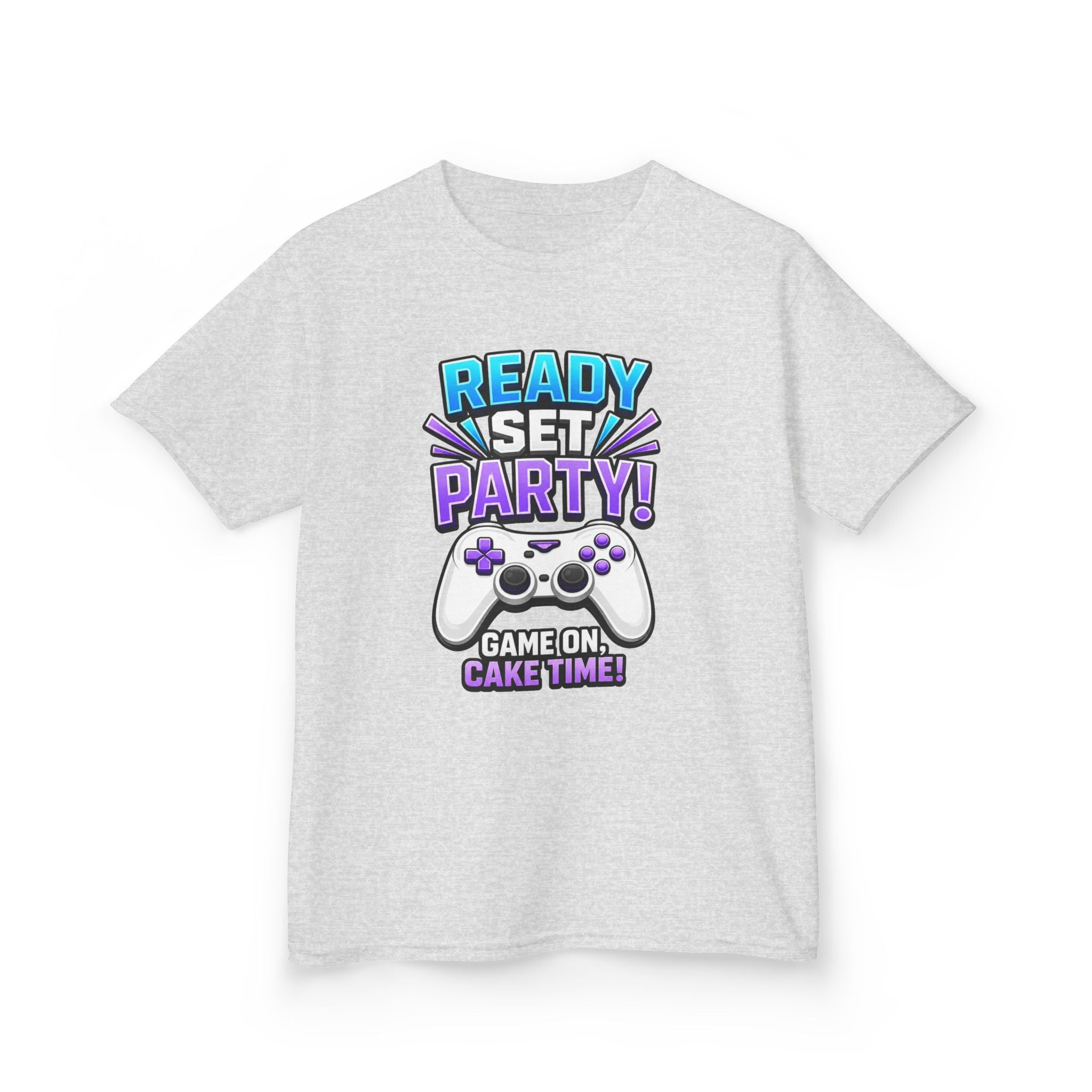Kids Party T-Shirt — 'Ready, Set, Party!' Gaming Graphic Tee