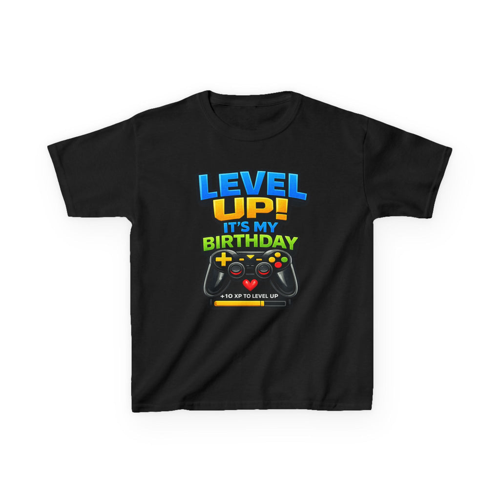 Kids "Level Up! It's My Birthday" Gaming Tee