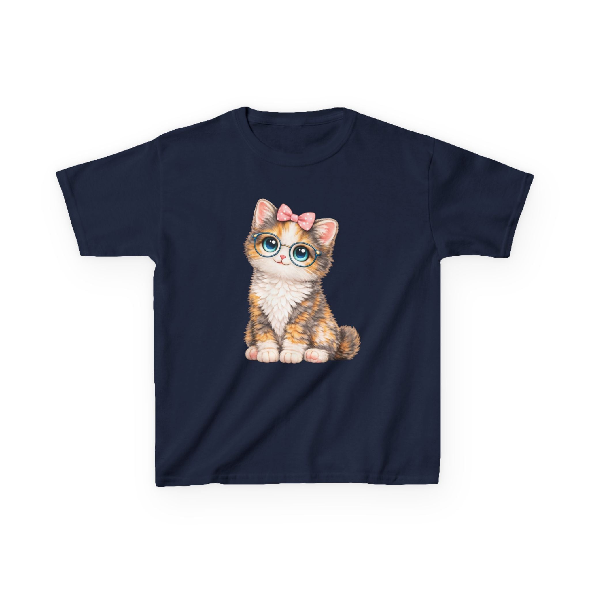 Kids Cat T-Shirt – Big-Eyed Kitten Graphic Tee