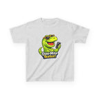 Kids Dinosaur T-Shirt — 'Dino-Mite Texter' Cartoon Dinosaur Graphic Tee